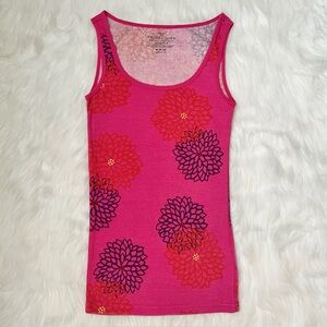 Faded Glory Pink Floral Tank Top